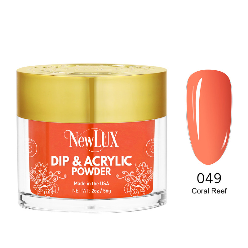 NewLux Dip & Acrylic 2oz  - #049 Coral Reef