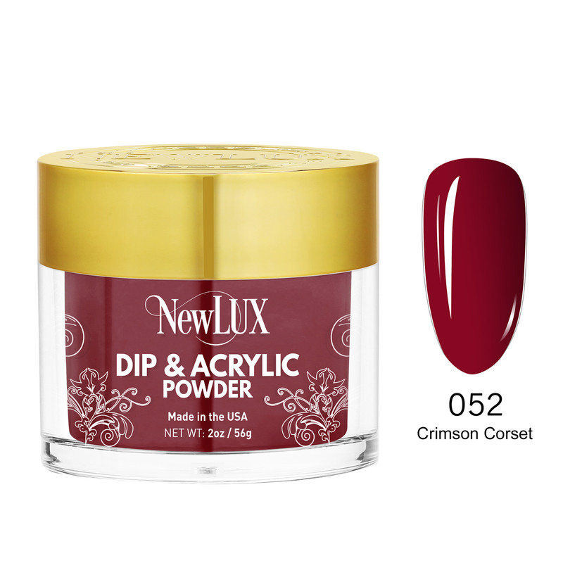 NewLux Dip & Acrylic 2oz  - #052 Crimson Corset