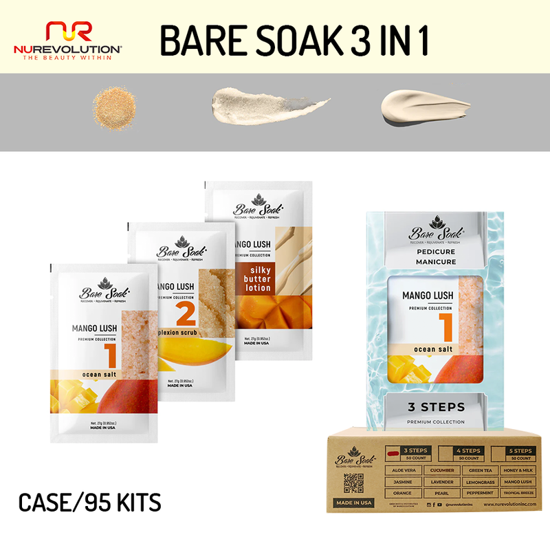 NR Bare Soak 3in1 Mango Lush Case/95kits NR Bare Soak 3in1 Mango Lush Case/95kits