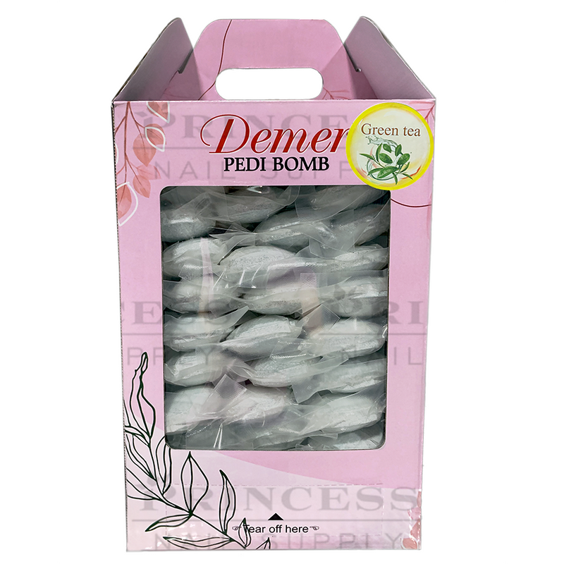 Demer Pedi Bomb - Box/100 Tablets - Green Tea