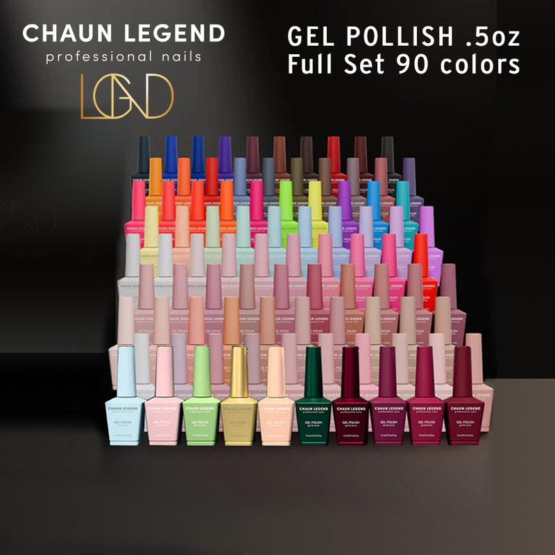 LGND Gel Polish .5oz Full Set 90 colors + 1 Booklet