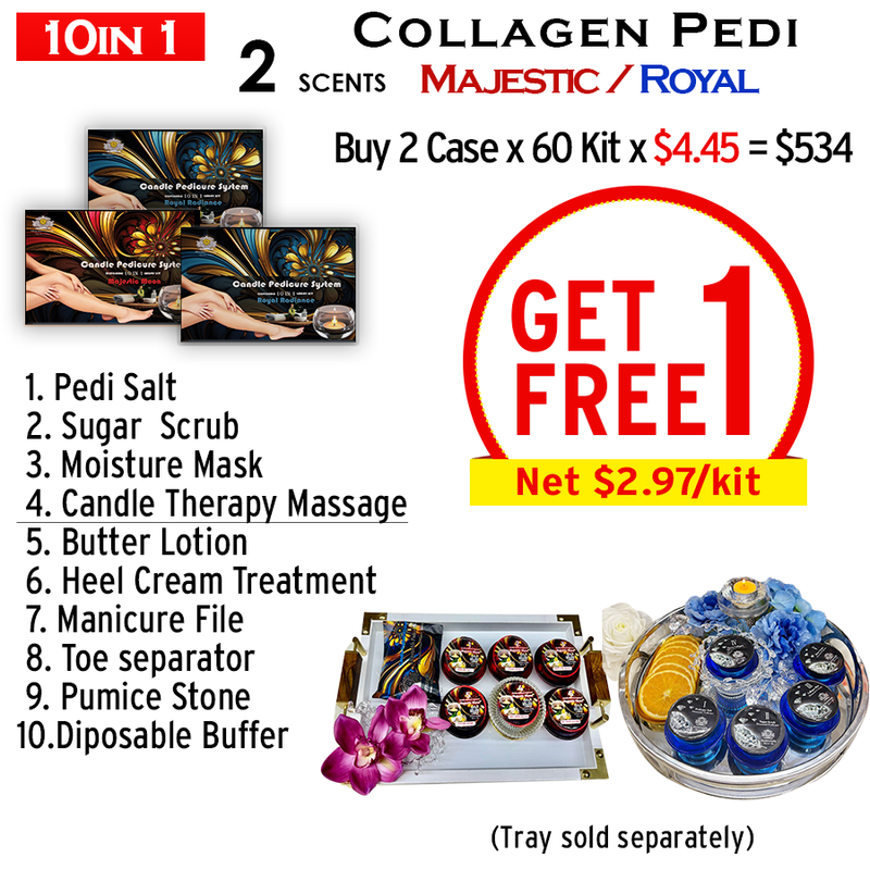 Mademoiselle Collagen Spa 10in1, Buy 2 Case x 60 kit x $4.45, Free 1 Case
