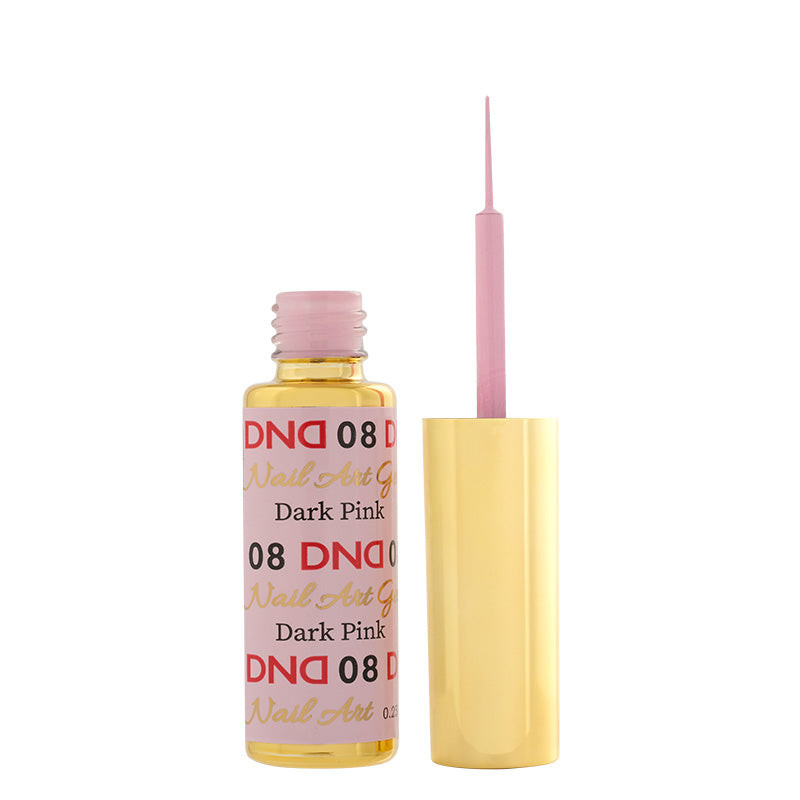 DND Gel Art Liner - DND08 Glassic Dark Pink