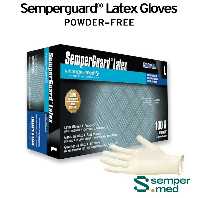 SemperGuard Latex Gloves - Large