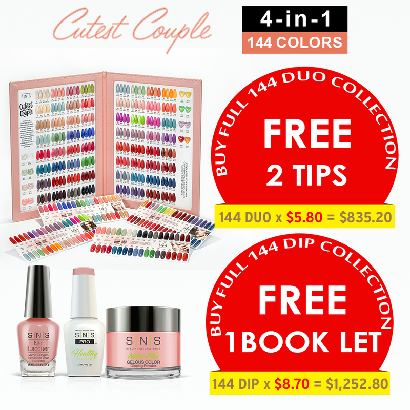 4in1 SNS Pro Cutest Couple Full Line #001 - #144 =144 colors 