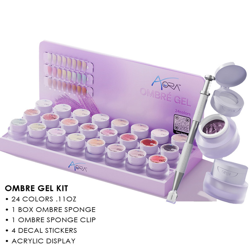 Aora Ombre Gel Kit - 24 Colors 