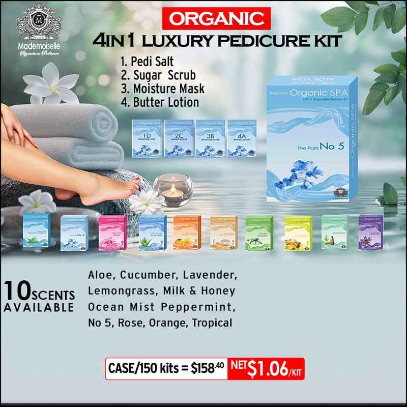 Mademoiselle Organic Pedicure Spa 4in1. Pick your scents  Mademoiselle Organic Pedicure Spa 4in1. Pick your scents
