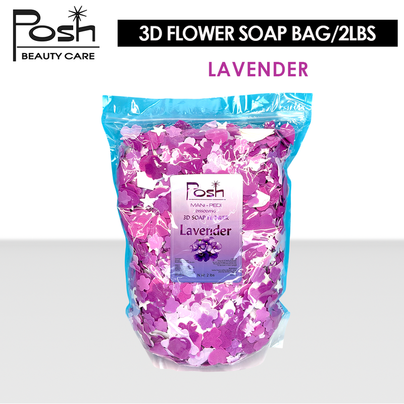 Posh 3D Flower Soap Bag/2lbs - Lavender Posh 3D Flower Soap Bag/2lbs - Lavender