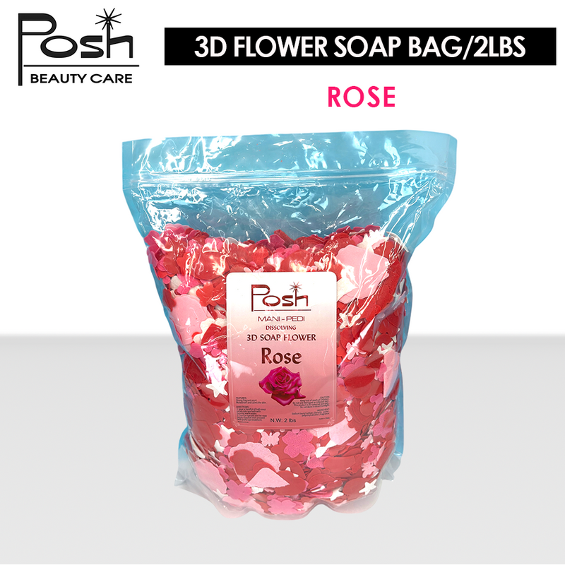Posh 3D Flower Soap Bag/2lbs - Rose Posh 3D Flower Soap Bag/2lbs - Rose