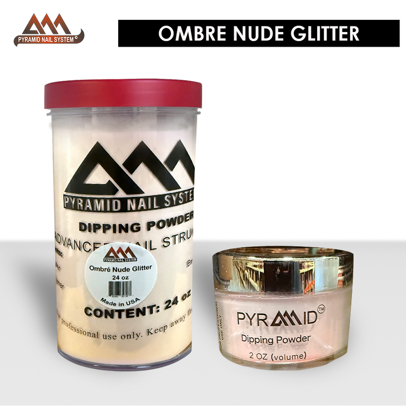 Pyramid Dipping Powder Ombre Nude Glitter