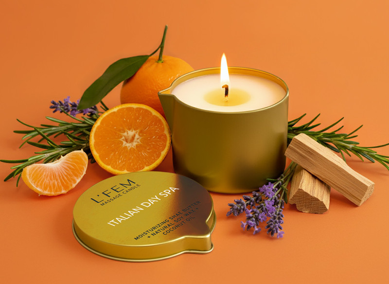 L'Fem Massage Candle 8oz - #24 Italian Day Spa