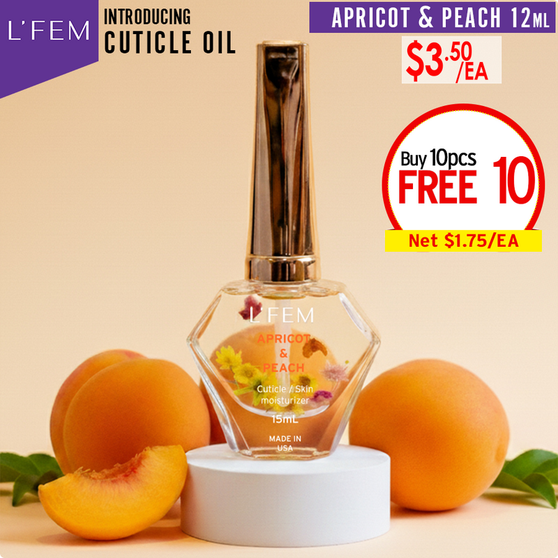 L'Fem Cuticle Oil .5oz - Apricot & Peach