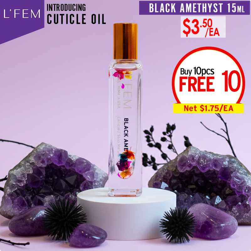 L'Fem Cuticle Oil .5oz - Black Amethyst