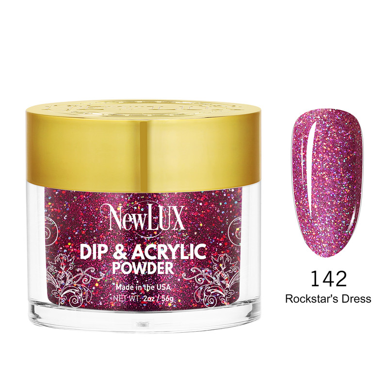 NewLux Dip & Acrylic 2oz  - #142 Rockstar's Dress
