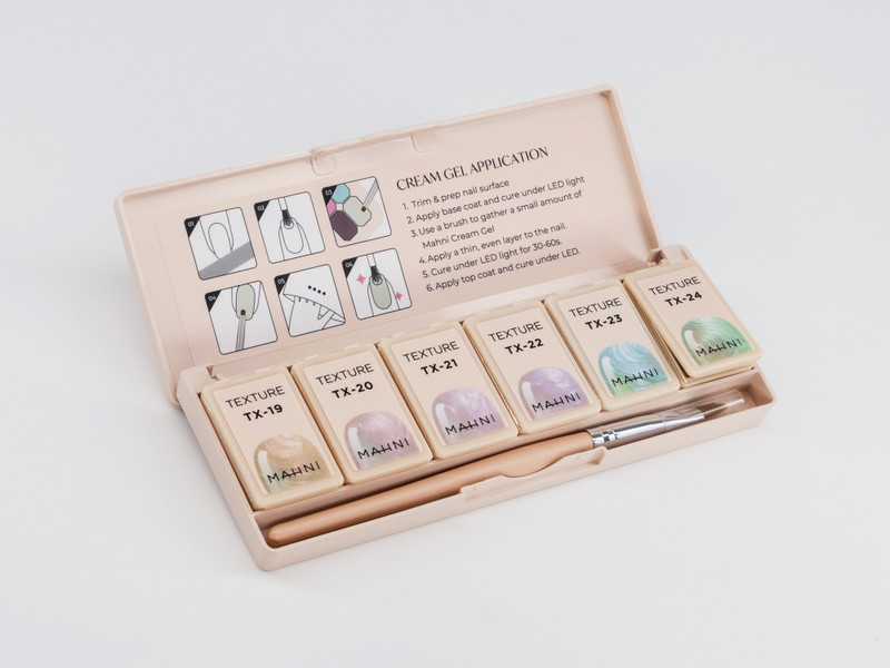 Mahni Cream Gel Texture Palette/6 colors: #19-24