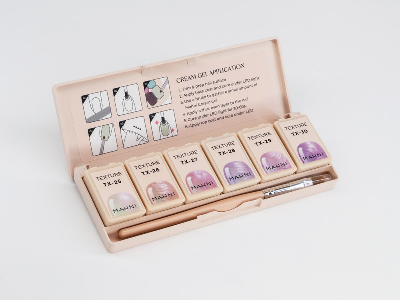 Mahni Cream Gel Texture Palette/6 colors: #25-30
