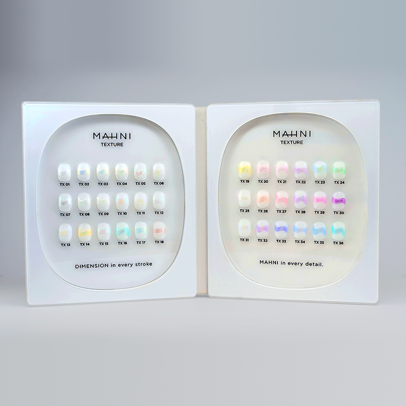 Mahni Cream Gel Texture Collection Book - 36 Colors