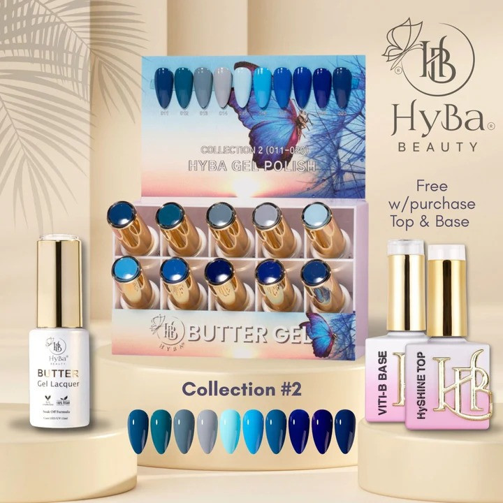 Hyba - Butter Gel Kit #2 (#011 - #020) Free Base & Top
