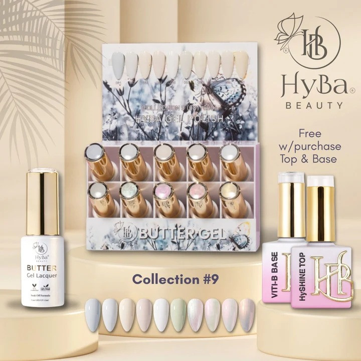 Hyba - Butter Gel Kit #9 (#081 - #090) Free Base & Top