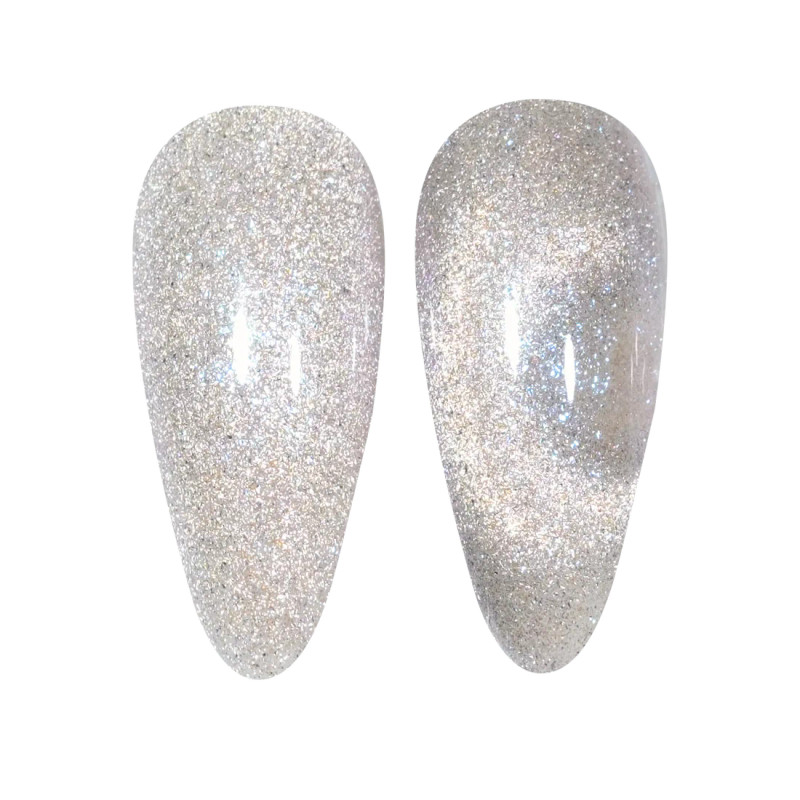 DND 9D Velvet Jungle Cat Eye Gel #01 - Chrome Cat