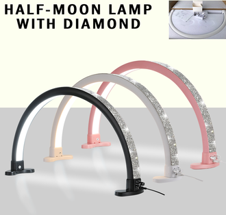 YCC HALF MOON DESK LAMP with DIAMOND (CHOOSE YOUR COLOR)