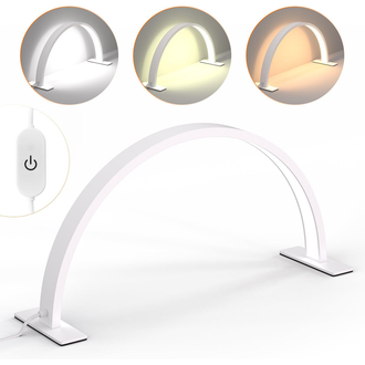 Gelaxy LED Half Moon Desk Lamp - White