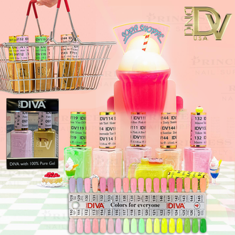 DND Diva Duo Tip4: SoDa Poppin #110-#145 (Out of Stock #143)= 35 colors x $5.5 +  1 Tip