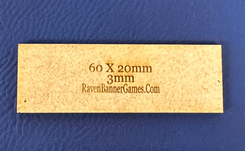 3mm MDF, 60mm X20mm, 50 Pack