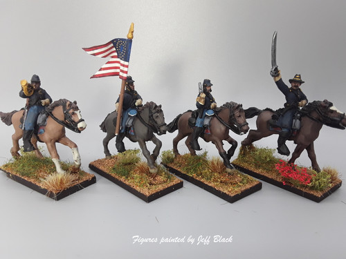 28mm US Cavalry Command, summer