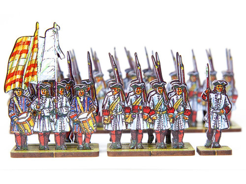28mm French Line Infantry Bearn (red stockings and cuffs)