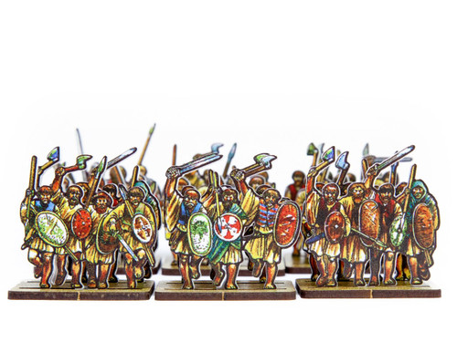 18mm War of the Roses Irish Kern Mercenary Warriors