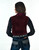 Pullover Button Up (Red-Black Metallic Mid-Weight Stretch Jersey)