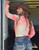 Pullover Button Up (Pink And Yellow Sherbet Lightweight Stretch Jersey)