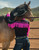 Pullover Button Up (Black And Hot Pink Breathe Lightweight Stretch Jersey With Printed Logos)