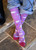 Pair Lucky Chuck Socks: Lucky Unicorns Purple Performance Socks