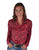 Pullover Button Up (Watermelon Snake Print Lightweight Stretch Jersey)