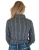 Black Structured Plaid Pullover Button Up