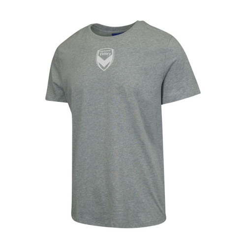 Melbourne Victory Youths Casual Tee Grey Marle