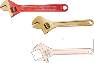 Non Sparking Adjustable Wrench (metric)-1
