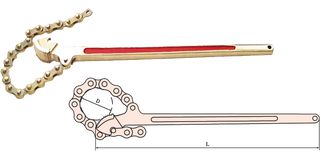 Wrench, Chain Pipe Light 100x600mm