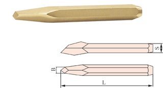 Chisel, Diamond Point, Length 200mm 