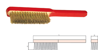 Brass Wire Brush 4x16 Rows