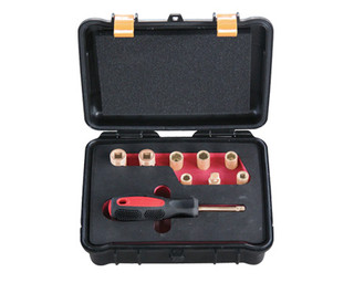 Non Sparking Socket Set - 1/4" Sq Drive - 9 piece