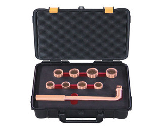 Non Sparking Socket Set - 1/2" Sq Drive - 9 piece