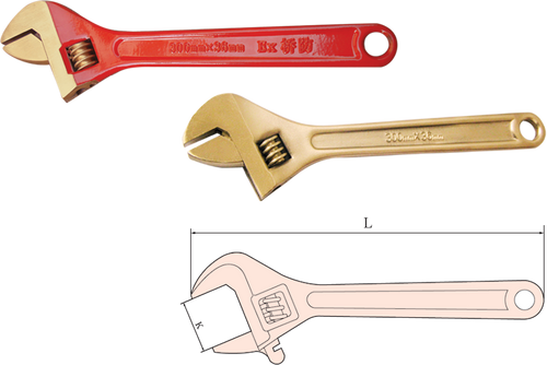 Non Sparking Adjustable Wrench (metric)-1