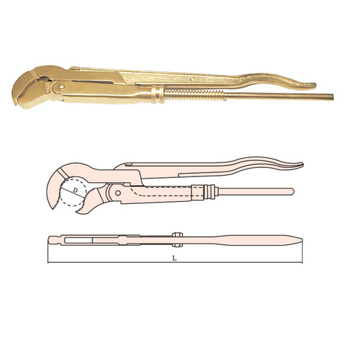 Pipe Wrench, Swedish Type 530mm
