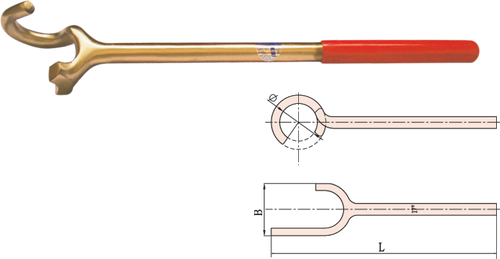 Non Sparking Valve Spanner (metric)-1