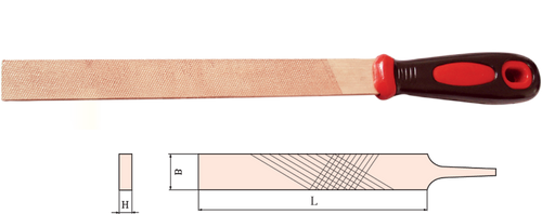 File, Flat with Heavy Duty Plastic Handle