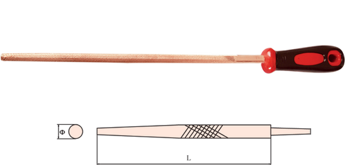 File, Round with Heavy Duty Plastic Handle