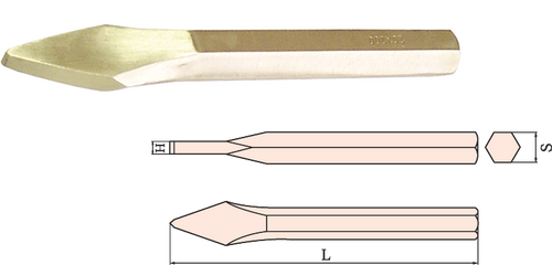 Chisel, Cross 20x8x200mm